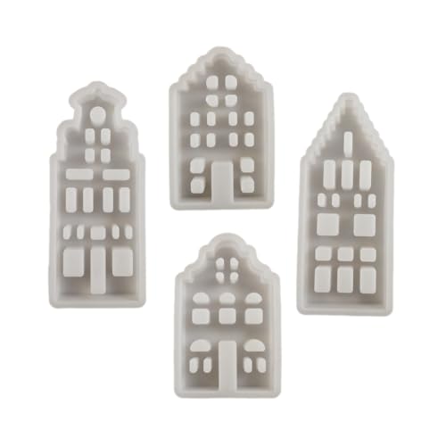 Limtula Flexible Kanalhaus-Ornament-Form, kreative Hausverzierung, Silikonform, elegante Kanalhaus-Tischdekoration Limtula Flexible Kanalhaus-Ornament-Form, kreative Hausverzierung, Silikonform, elegante Kanalhaus-Tischdekoration von Limtula