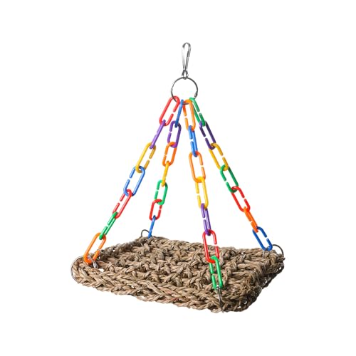 Limtula Haltbarkeit Gras Vogel Hängematte Vogel Seil Netz Gewebte Papageien Plattform Bird Spielzeug Für Haustierbesitzer Von Sittichen Limtula Haltbarkeit Gras Vogel Hängematte Vogel Seil Netz Gewebte Papageien Plattform Bird Spielzeug Für Haustierbesitzer Von Sittichen von Limtula