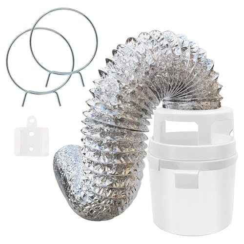 Limtula Innentrockner Entlüftungsset Umfassen Entlüftungsschlauch Mit Kanal Für Elektrische Trockner Einfacher Installationsraum Sparen Trocknerentlüftung von Limtula