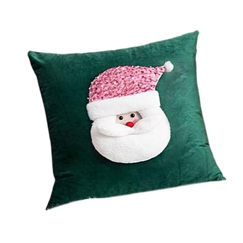 Limtula Kissenbezug mit 3D-Muster, Weihnachts-Kissenbezug, leicht zu waschen, für Zuhause, Sofa und Bett von Limtula