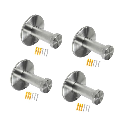 Limtula Kleiderhaken zur Wandmontage, Metall, Einzelhaken, Edelstahl, Handtuchaufhänger für Mantel, Hut, Kleidung, langlebig, Edelstahl, Kleidung, Handtuch, Badezimmer, Hardware von Limtula