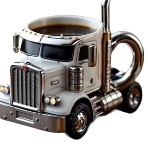 Limtula Kreative Kaffeetasse mit LKW-Design, Kunstharz, 340 ml, langlebig, Wasserbecher für Küche und Schreibtisch von Limtula