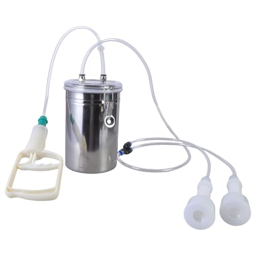 Limtula Manuelle Melkmaschine Edelstahl Ziege Schaf Milker Kuh Vakuumpumpen für Schafe und Kuh Limtula Manuelle Melkmaschine Edelstahl Ziege Schaf Milker Kuh Vakuumpumpen für Schafe und Kuh von Limtula