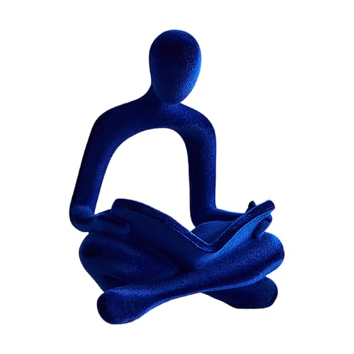 Limtula Moderne abstrakte Denkerstatue, Harz, beflockt, Denker-Skulptur für Wohnzimmer, Schlafzimmer, Bücherregale, Dekoration Limtula Moderne abstrakte Denkerstatue, Harz, beflockt, Denker-Skulptur für Wohnzimmer, Schlafzimmer, Bücherregale, Dekoration von Limtula