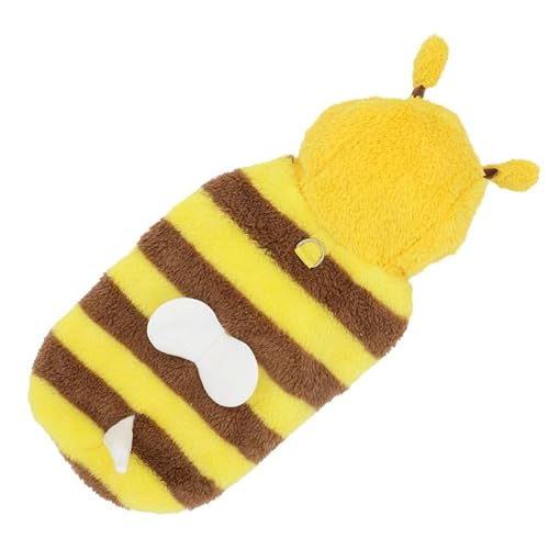 Limtula Pelziges Plüsch-Bienen-Kostüm für kleine und große Hunde, niedlicher Hundepullover, Kleidung, Halloween-Kostüm, Bühnenshow, Haustieranzug von Limtula