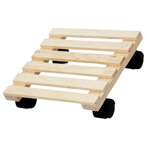 Limtula Pflanzenständer Mit Rädern Pflanzenständer Rolling Pflanzer Ständer Mit Schwenkbarem Zaubernden Für Innen Freien Freien Pflanzenständer Holz Pflanze Display Rack von Limtula