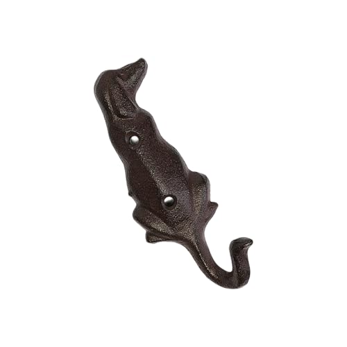 Limtula Rust Rusts Feder, Dog Thead Clincer Stroudy Iron Dog Back View Hamed für mehr Charakter und Funktionalität in jedem Raum von Limtula