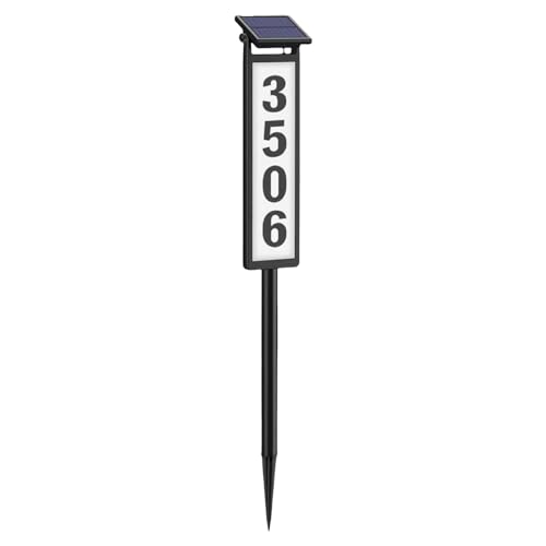 Limtula Set Von 2 Hohen Effizienz Solaradresslampe Solar LED Licht Kunststofftextur Für Verschiedene Wetterbedingungen Geeignet von Limtula