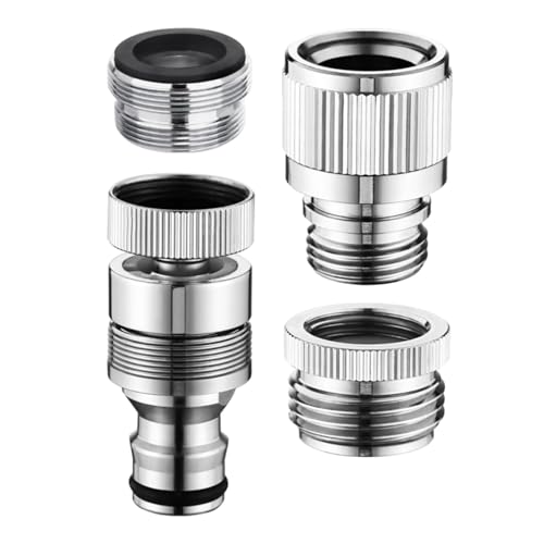 Limtula Set Von 4 Lecksicheren Wasserhahnadapter Für Gartenschlauch Und Duschverbindung Waschanschläge Stecker Badeschläuche Adapter von Limtula