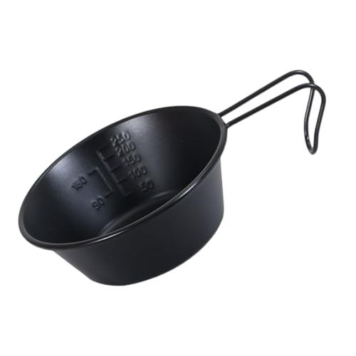 Limtula Versatiles Campingschüssel aus Edelstahl, 300 ml, Mehrzweck-Griff, Geschirr für offene Flamme, Kochen, reisefreundliches Geschirr von Limtula