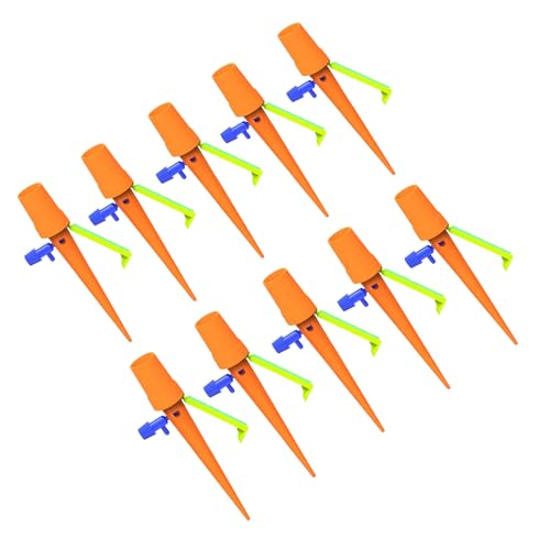 Limtula Verstellbare Bewässerungsspikes für Topfpflanzen, präzise Durchflussregelventile, wassersparendes Gartenwerkzeug, verstellbare Bewässerungsdüse, 10 Stück von Limtula