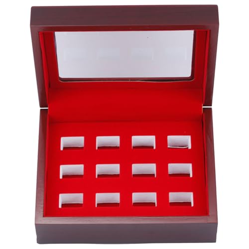 Limtula Vitrine mit mehreren Ringen für Sportbegeisterte, Baseball- und Softball-Meisterschaftsringe, Organizer, Schmuckhalter Limtula Vitrine mit mehreren Ringen für Sportbegeisterte, Baseball- und Softball-Meisterschaftsringe, Organizer, Schmuckhalter von Limtula