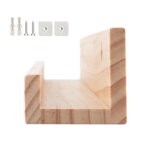 Limtula Wandhalterung Schallplattenhalter Holz Album Regal Halterung Musikalbum Lagerregal Musik Klassenzimmer Dekoration Holz Halterung Hängende Aufbewahrungshalter von Limtula