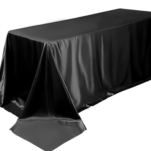Luxuriöse, moderne Baumwoll-Leinen-Satin-Tischdecke für elegantes Essen und besondere Anlässe, leicht zu reinigen von Limtula