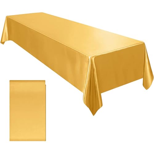 Luxuriöse, moderne Baumwoll-Leinen-Satin-Tischdecke für elegantes Essen und besondere Anlässe, leicht zu reinigen von Limtula