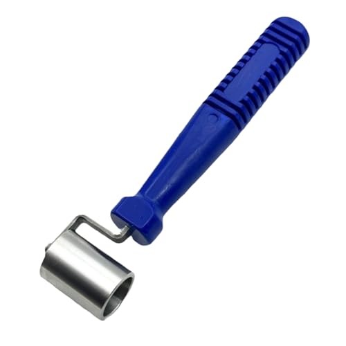 Nahtwalze mit rutschfesten Kanten, 33 mm, Edelstahl, Tapetenrolle, flacher Druckwalze, Glättungswerkzeug Nahtwalze mit rutschfesten Kanten, 33 mm, Edelstahl, Tapetenrolle, flacher Druckwalze, Glättungswerkzeug von Limtula