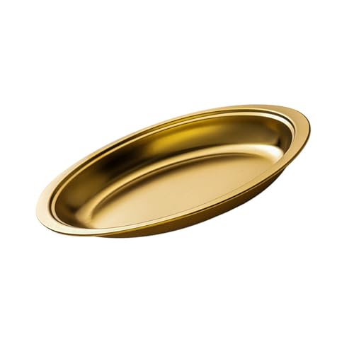 Ovale Edelstahlschale zum Dämpfen von Fisch und Vorspeisen, Servierplatte, Haushaltssnacks, Teller, Küchenzubehör Ovale Edelstahlschale zum Dämpfen von Fisch und Vorspeisen, Servierplatte, Haushaltssnacks, Teller, Küchenzubehör von Limtula