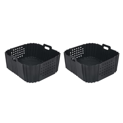 Packung 2 Luft Frittierpolster Silikonkorb Schale Multifunktionales Silikon Kochwerkzeug Zum Kochen Von Luft Frittiereinsatz von Limtula