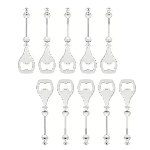 Packung Mit 10 Ergonomischen Edelstahl Bierflaschenöffnungsöffnungen Einfach Zu Reinigen Flaschenöffnungswerkzeug Für Verschiedene Flaschen Geeignet von Limtula