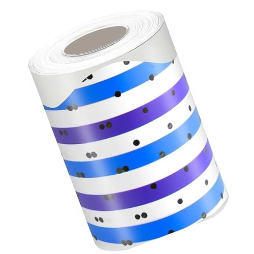 Pinnwand-Bordüre, bunte Punkte, Bordüre, dekorativer Aufkleber für Klassenzimmer-Dekorationen, dekorative Aufklebertafel, bunte Punkte, 10 m Pinnwand-Bordüre, bunte Punkte, Bordüre, dekorativer Aufkleber für Klassenzimmer-Dekorationen, dekorative Aufklebertafel, bunte Punkte, 10 m von Limtula