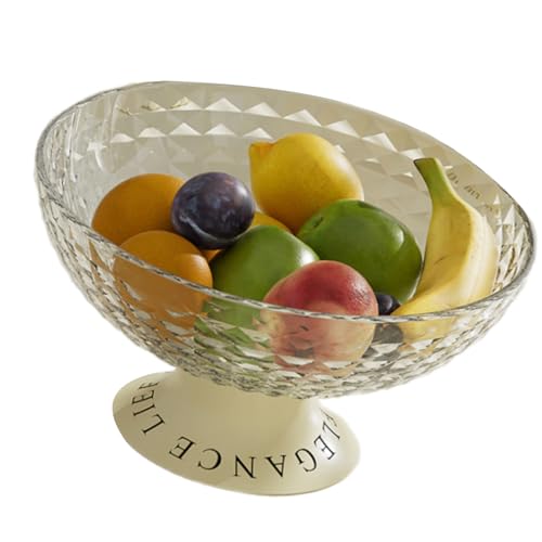 Rundes dekoratives Tablett Teller Obst-Serviertablett Snacks Servierplatte Couchtisch Süßigkeiten Snacks Tablett Enduring von Limtula