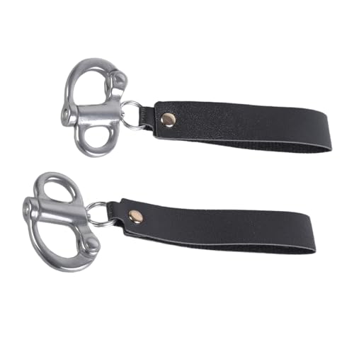 SCBA Schnellentriegelungs-Clip mit Ledergriff für SCBA-Feuerwehr-Zubehör, 2 Stück SCBA Schnellentriegelungs-Clip mit Ledergriff für SCBA-Feuerwehr-Zubehör, 2 Stück von Limtula