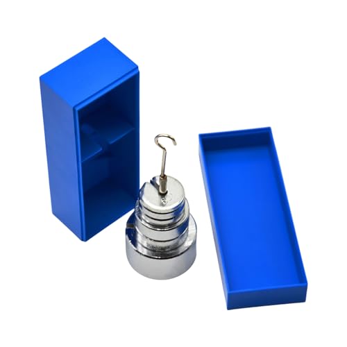 Schlitzmasse mit Aufhänger und Etui, Metallgewichte, Set mit 6 Gewichten, insgesamt 350 g, Präzisionsgewicht für Labors von Limtula