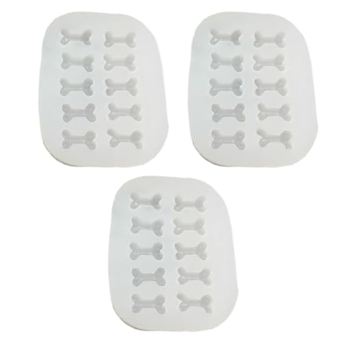 Set Von 3 Silikonformen Für Lebensmittelqualität Für Haustier Leckereien Und Pralinen Dessert Backform Praktische Eiswürfelschalen Tablett von Limtula