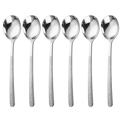 Set Von 6 Langen Griffe Teelöffel Funktionaler Löffel Kaffee Löffel Eislöffel Cocktails Rühre Löffel von Limtula