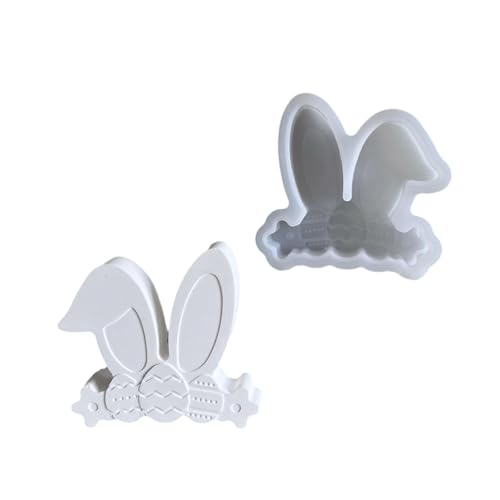 Silikonform mit Hasenohren, leicht zu lösen, stabile Silikon-Tisch-Display-Form für Eier, Kaninchen, Ohren, Oster-Ornamente von Limtula