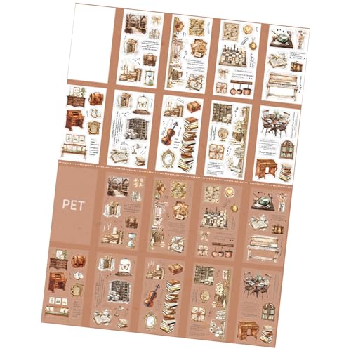 Szenenaufkleber Ästhetischer Scrapbooking Dekorative Für Journal Water Bottle Laptop Phone Case Aufkleber Zum Handwerk von Limtula