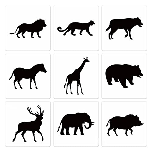 Tierschablonen, dekorative Malvorlage, flexibel, für Holzkarten, Türen, Fliesen, Kunstprojekte 9 von Limtula