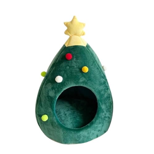 Limtula Weihnachtsbaumkatzen Betthaus Für Innenhäuser Wärme Halb Geschlossene Haustier Schlafhöhle Mit Weichem Kissen Nicht Slipboden Limtula Weihnachtsbaumkatzen Betthaus Für Innenhäuser Wärme Halb Geschlossene Haustier Schlafhöhle Mit Weichem Kissen Nicht Slipboden von Limtula