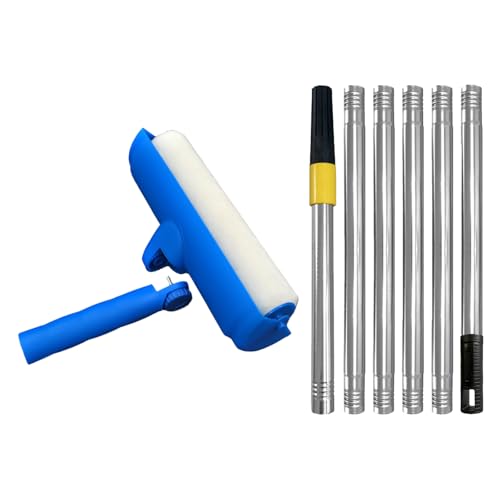 Wiederverwendbare Lackwalze Mit Austauschbarem Spritzer Schild Für Glatte Deckenwand Und Möbel Malerei Verstellbarer Kopffarbe Mit Spritzschutz von Limtula