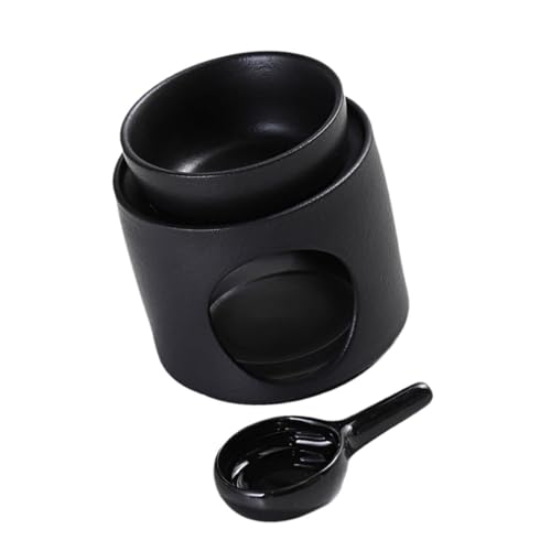 Zylinder Keramik Aromatherapie Lampe Ölbrenner Diffusor mit Teelichthalter, Löffel und abnehmbarer Schale für Heimdekoration Zylinder Keramik Aromatherapie Lampe Ölbrenner Diffusor mit Teelichthalter, Löffel und abnehmbarer Schale für Heimdekoration von Limtula