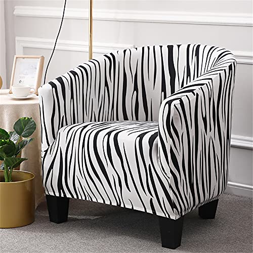 LinFortune Sesselbezug für Sessel moderner Stretch Sofabezug aus Spandex Abnehmbarer und Waschbarer Möbelschutzbezug für Clubsessel (Zebramuster) von LinFortune