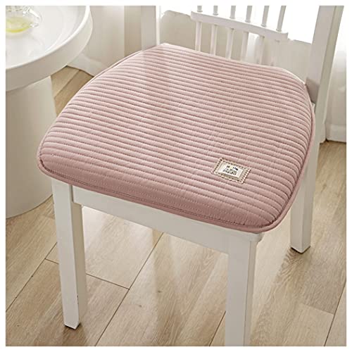 LinFortune Stuhlkissen für die Küche mit Bändern 2er Set Sitzpolster für Esszimmerstühle U förmiges bequemes Sitzpolster für drinnen und draußen (Farbe: Rosa Größe: 40 x 43 cm) von LinFortune