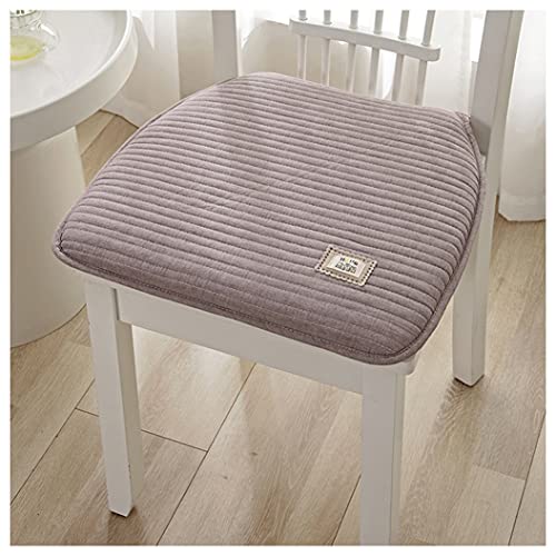 Stuhlkissen für die Küche mit Bändern 2er Set Sitzpolster für Esszimmerstühle U förmiges bequemes Sitzpolster für drinnen und draußen (Farbe: Lila Größe: 40 x 43 cm) von LinFortune