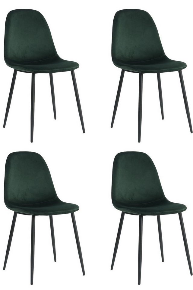 Lina® Esszimmerstuhl Napoli Esszimmerstühle 2er, 4er, 6er Set – Samt & Metall, Modern (2er, 4er, 6er, 4 St), Samtbezug in Trendfarbe, stabiler Stahlrahmen, vielseitig kombinierbar von Lina®