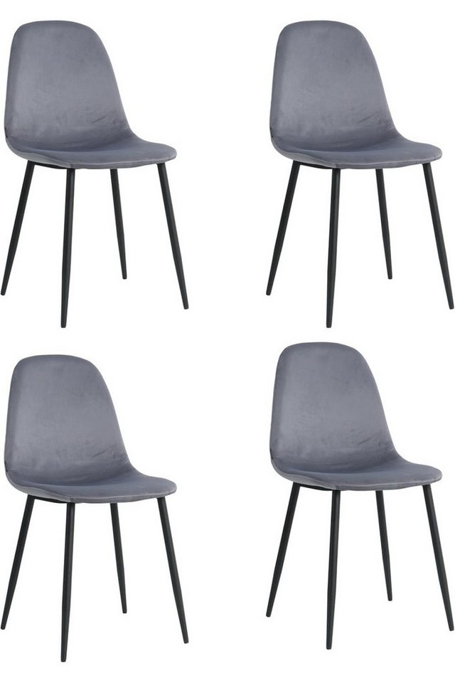 Lina® Esszimmerstuhl Napoli Esszimmerstühle 2er, 4er, 6er Set – Samt & Metall, Modern (2er, 4er, 6er, 4 St), Samtbezug in Trendfarbe, stabiler Stahlrahmen, vielseitig kombinierbar von Lina®