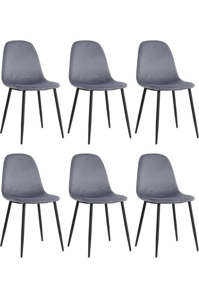 Lina® Esszimmerstuhl Napoli Esszimmerstühle 2er, 4er, 6er Set – Samt & Metall, Modern (2er, 4er, 6er, 6 St), Samtbezug in Trendfarbe, stabiler Stahlrahmen, vielseitig kombinierbar von Lina®