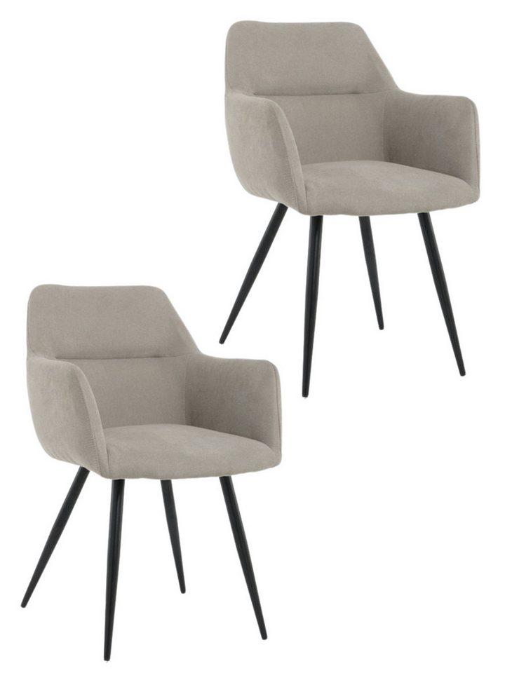 Lina® Esszimmerstuhl Nova Esszimmerstühle 2er Set – Modern, Komfortabel & Stilvoll (2er Set), Ergonomisch geformt, moderne Rautensteppung, Stoffbezug von Lina®