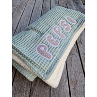 Hundedecke Kuscheldecke Flauschdecke Für Hunde Dogblanket Wunschname in Wunschfarbe Individualisiert von LinasTraumwerkstatt