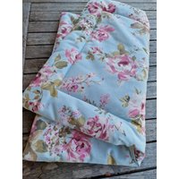 Hundedecke Kuscheldecke Hundematte Für Hunde Weiche Matte Canvas Blumen Retro Rosalie , Gefüttert Decke Liegematte von LinasTraumwerkstatt