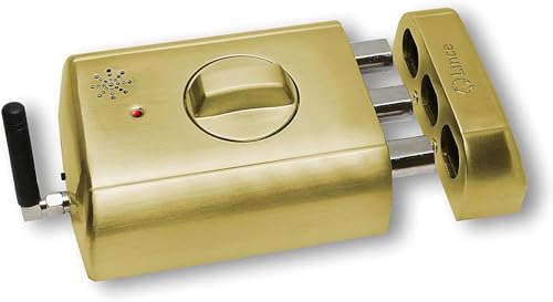SUPRATRONIK 4940TK-HL Lince Unsichtbares elektronisches Sicherheitsschloss mit Alarm, goldfarben von Lince