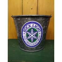 Rolling Rock Eiskübel/Vintage "Rock Light" "The Crisp Light Beer" Metalleimer Latrobe Brauereikompanie." von LincolnRdPrimitives