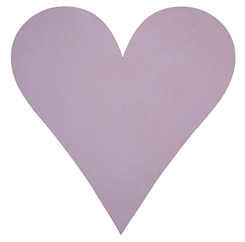 Glasuntersetzer Herz (13x13cm) Nupo Leder - LindDNA, Farbe:Lavender von Lind DNA