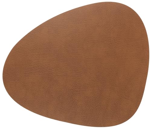 Lind DNA Tischset tableMAT Curve L Bull Natur (37x44cm) 9872 braun von Lind DNA