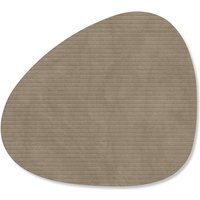 Lind DNA - Glasuntersetzer Curve, Corduroy nomad grau von Lind DNA