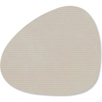 Lind DNA - Glasuntersetzer Curve, Corduroy oyster weiß von Lind DNA
